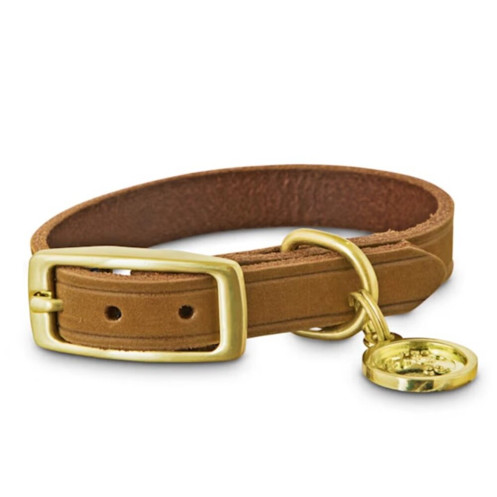 Dog Collar: Copper Suede Collars, XXS